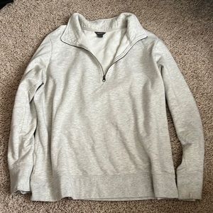 Eddie Bauer women’s quarter zip fleece jacket size L.